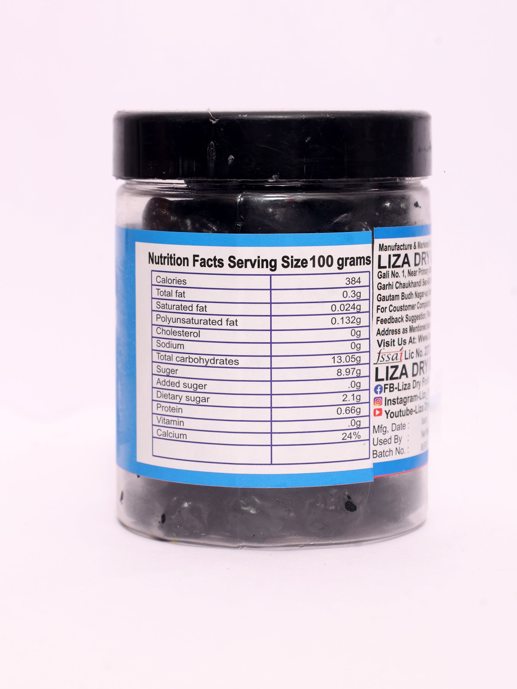 Dried Blueberies 250 gm