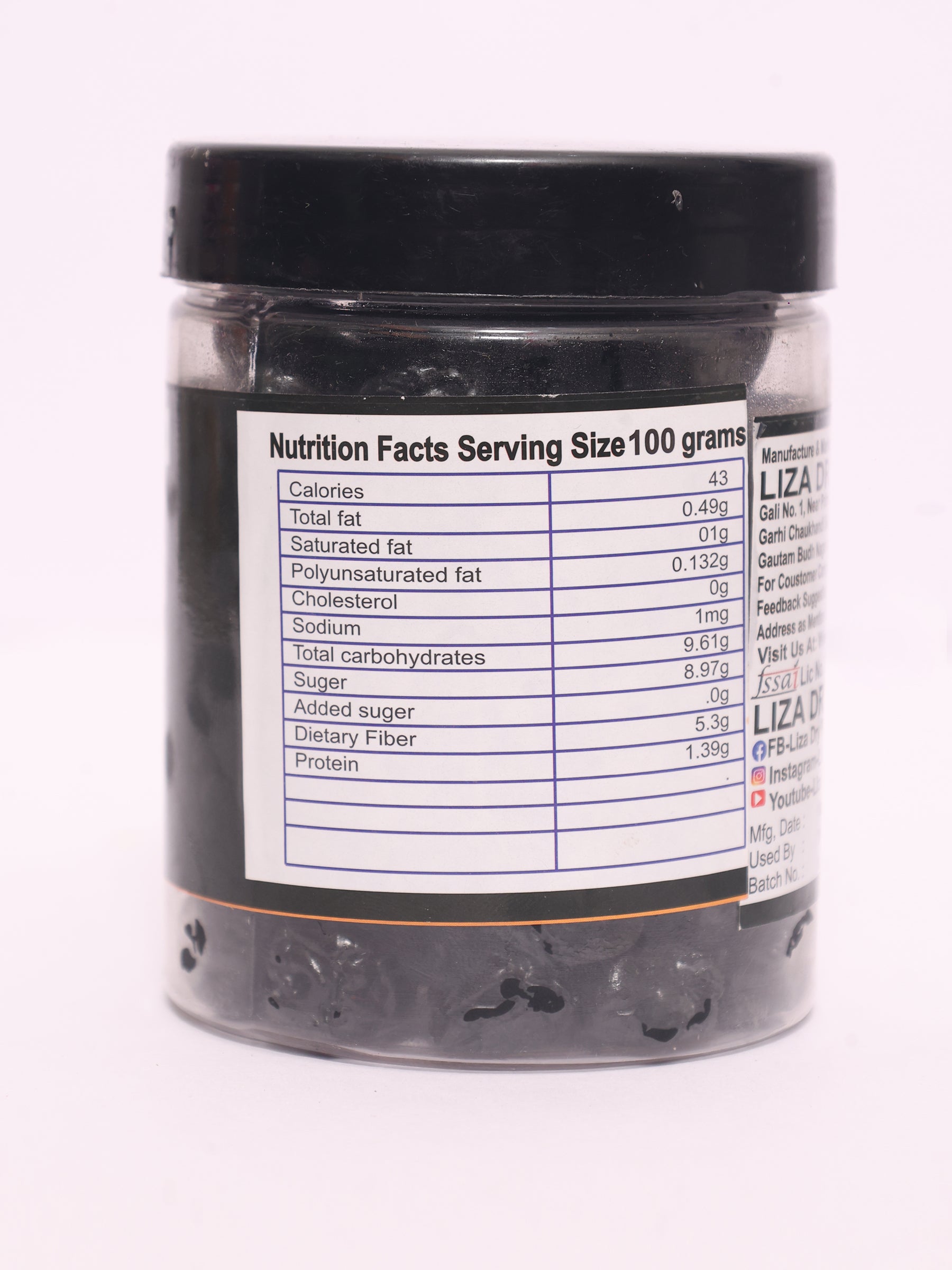 Dried Blackberies 250 gm